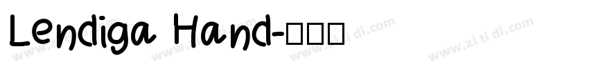 Lendiga Hand字体转换